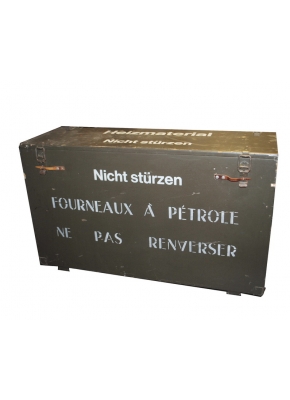 Schweizer Armee - Heizmaterial - 2er Petrolofen-Kiste